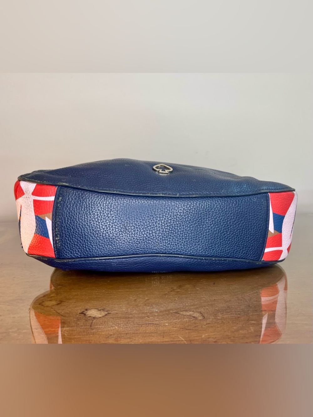Kate Spade NY Kailee Tropical Toss Medium Bag Dark Blue, Handbag-Purse-Shoulder - Picture 10 of 16